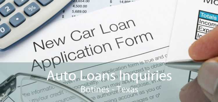 Auto Loans Inquiries Botines - Texas