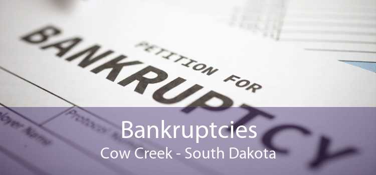 Bankruptcies Cow Creek - South Dakota