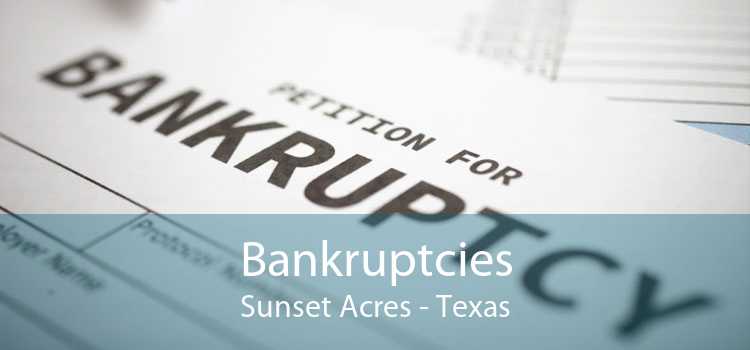Bankruptcies Sunset Acres - Texas