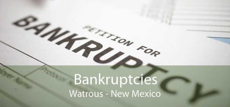 Bankruptcies Watrous - New Mexico
