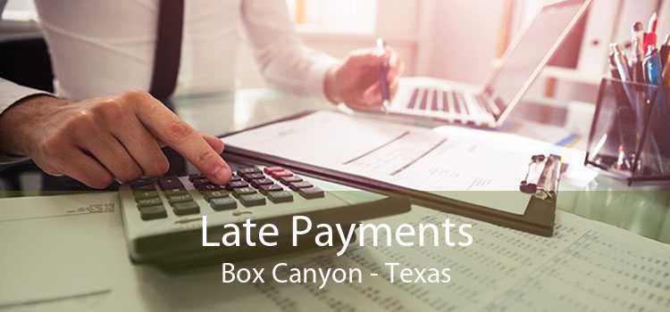 Late Payments Box Canyon - Texas