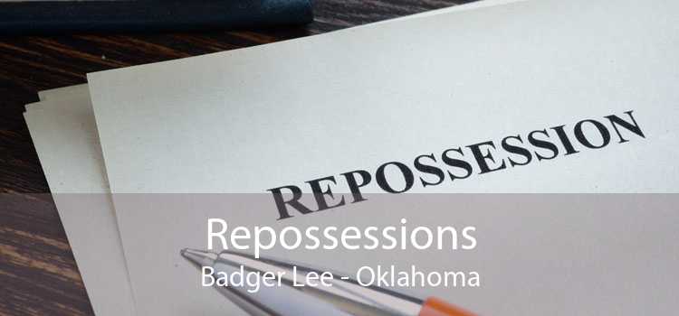Repossessions Badger Lee - Oklahoma